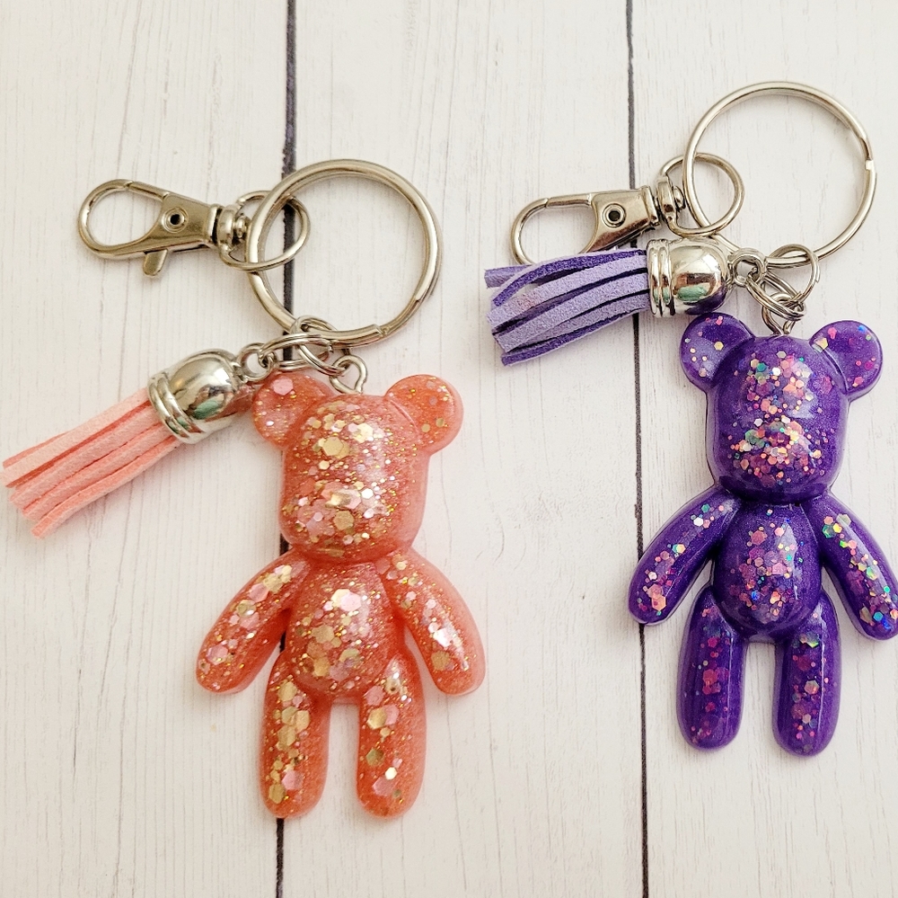 Bear Keychain Backpack or Purse Charms